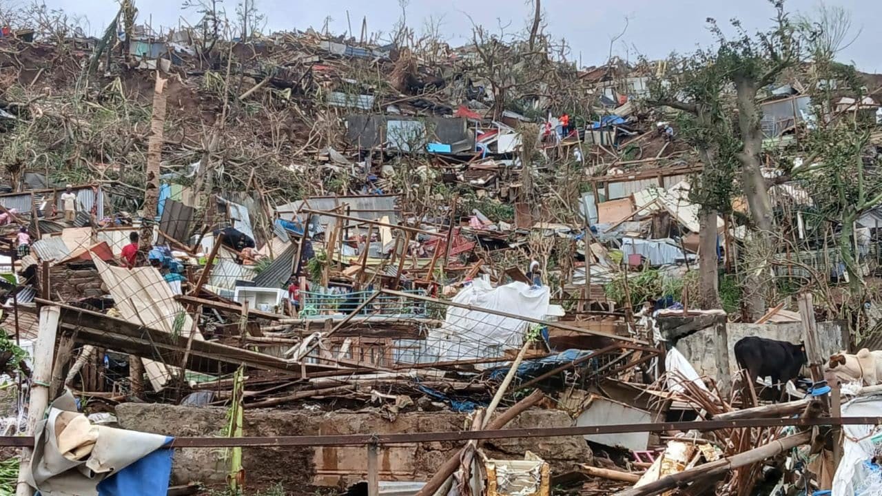 At least 11 dead in the French territory of Mayotte as Cyclone Chido causes devastating damage
