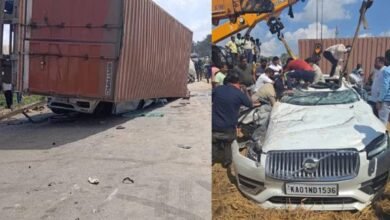 Bengaluru: 6 of a family die after container falls on luxury car