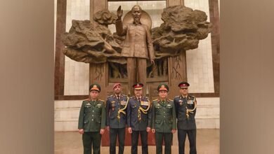 Indian Army Vice Chief pays tribute to former Vietnam President Ho Chi Minh in Hanoi
