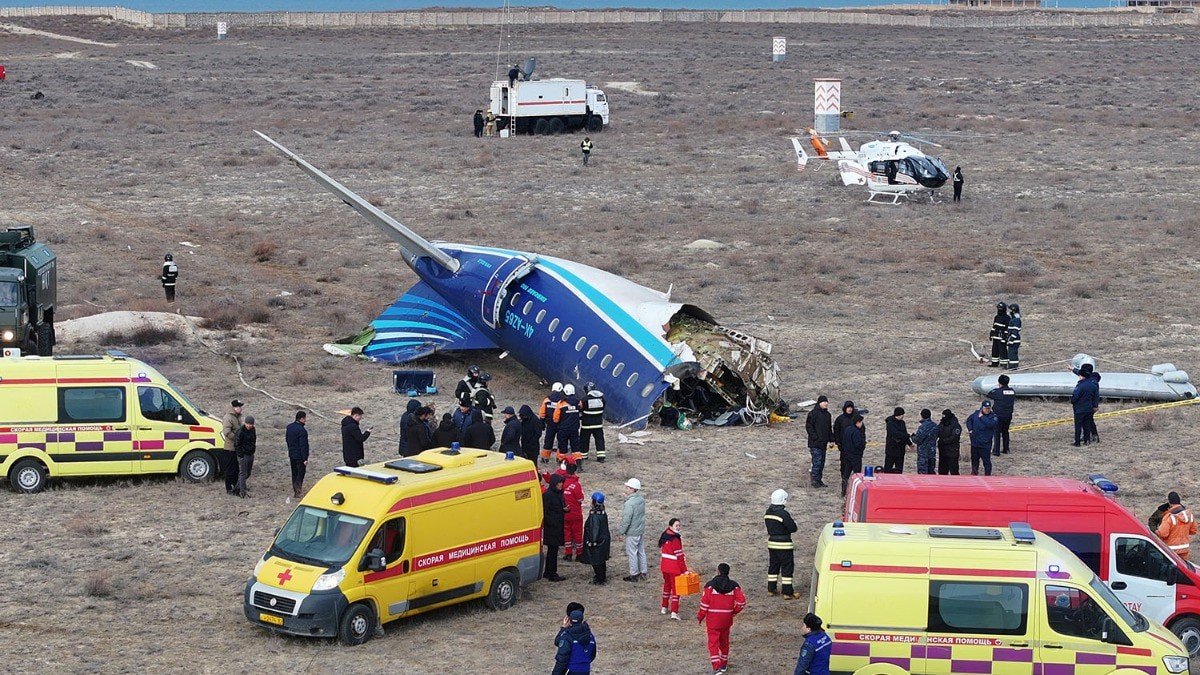 The Russian government has warned against speculating on the cause of thecrash of a passenger plane in Kazakhstanwhich killed 38 people, news agency Reuters reported. Kremlin spokesperson Dmitry Peskov has urged to wait for the probe into the plane crash to be completed, saying it would be wrong to "hypothesise" anything beforehand. Some aviation experts had suggested that the plane, operated by Azerbaijan Airlines, was struck by air defence systems over the Russian republic of Chechnya. State media in Azerbaijan quoted officials saying that aRussian missile was responsible for the crash. "It would be wrong to put forward any hypotheses before the investigation's conclusions. We, of course, will not do this, and no-one should do this. We need to wait until the investigation is completed," the Kremlin spokesperson has now said. The Embraer 190 aircraft took off from Baku, Azerbaijan, on Wednesday morning, bound for Grozny in Chechnya. Due to fog, the plane was diverted to Aktau in western Kazakhstan. Before the crash, the aircraft had flown across the Caspian Sea. A survivor, speaking to Russian television, said the pilot attempted to land in thick fog near Grozny twice, but "on the third time, something exploded... some of the aircraft skin had blown out," BBC reported. The plane crashed about 3 kilometres short of the runway in Aktau, bursting into flames on impact. Of the 67 people on board, 29 survived. Azerbaijan held a national day of mourning on Thursday to honour the victims. President Ilham Aliyev called the incident "a great tragedy" for the Azerbaijani people.
