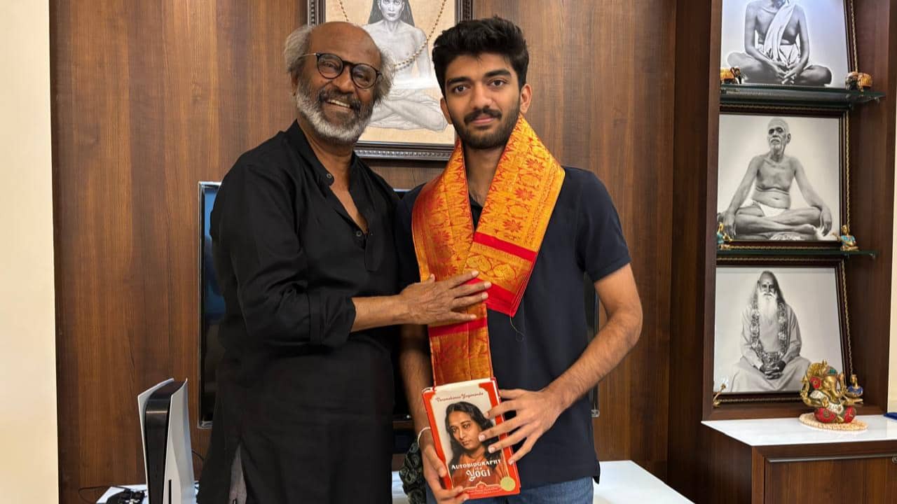 Chess Champion D. Gukesh receives blessings and gifts from Rajinikanth and Sivakarthikeyan in heartwarming Chennai meet