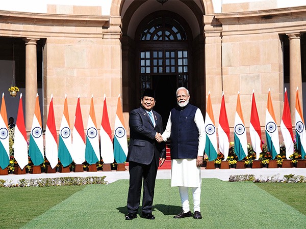 PM Modi meets Indonesian President Prabowo Subianto at Hyderabad House in Delhi